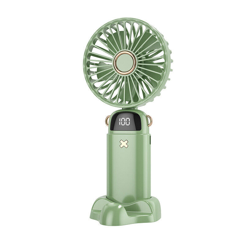 Portable Hand-Held Fan Mini Folding Desk Fan Cooler Cooling USB Rechargeable UK